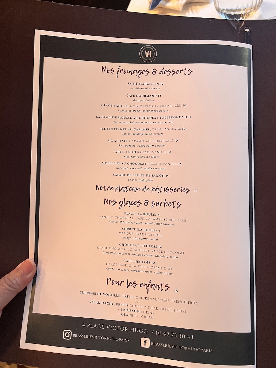 Menu Brasserie Victor Hugo-3